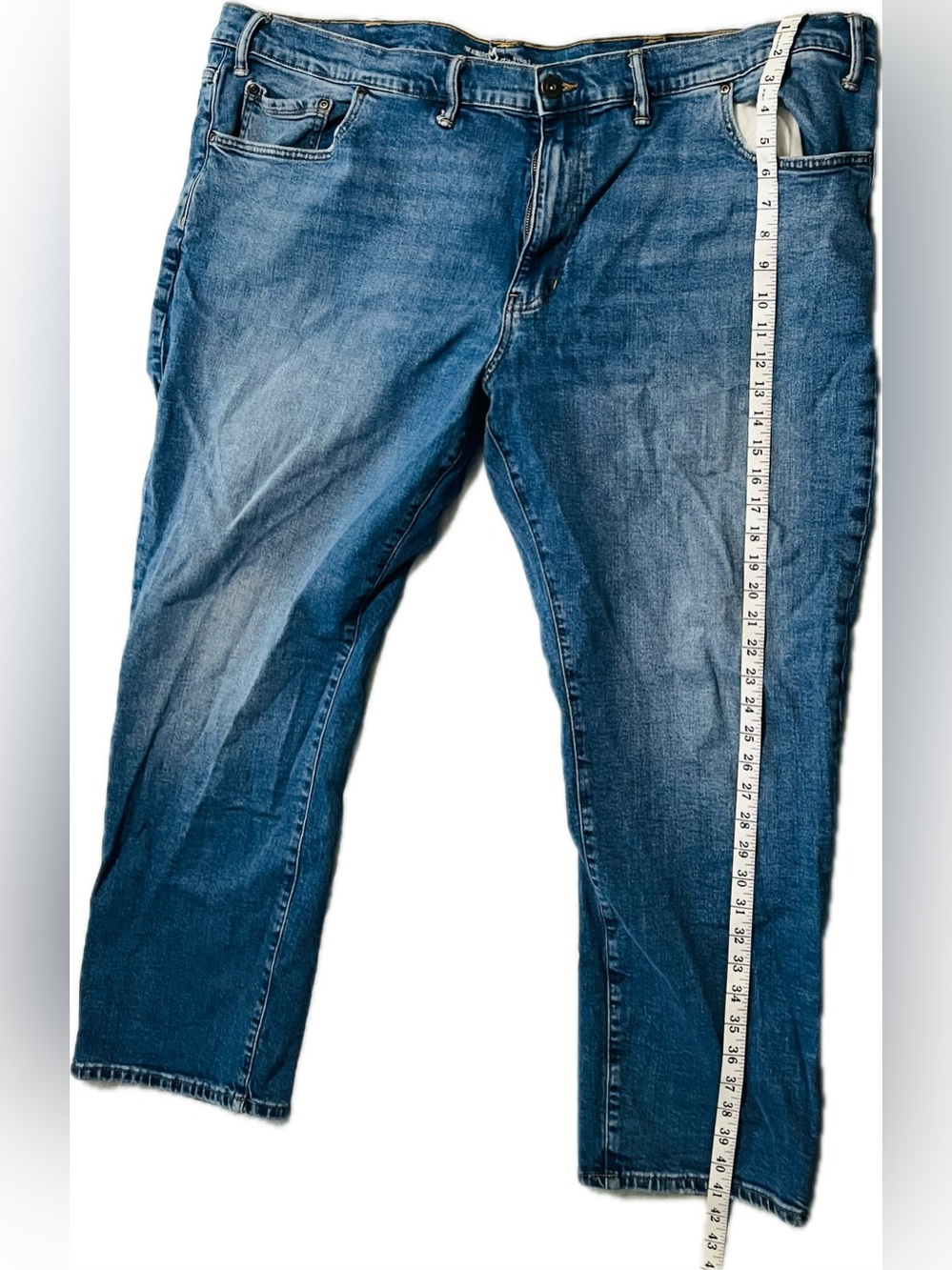 Men's Straight Fit Blue Denim Jeans (Big and Tall)